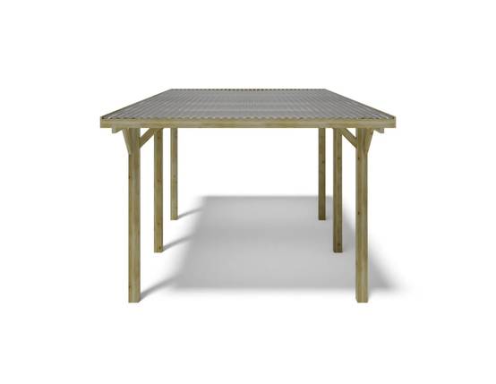 Altanka - Carport, abri de voiture 3.04x5.12 m - 15.56 m2 - couverture PVC - CAR10PVCTR - ALTANKA - Image 7