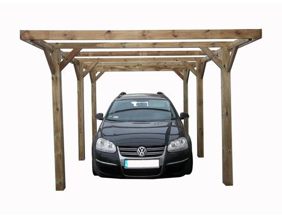 Altanka - Carport, abri de voiture 3.04x5.12 m - 15.56 m2 - couverture PVC - CAR10PVCTR - ALTANKA - Image 3
