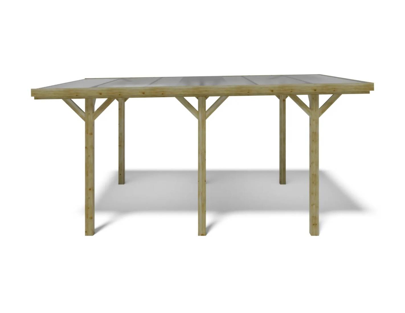 Altanka - Carport, abri de voiture  3.04x5.12 m - 15.56 m2 - couverture PVC  - CAR10PVCTR - ALTANKA - Image 5
