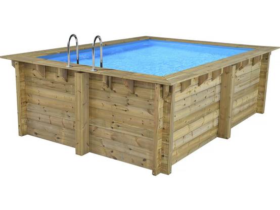 Habitat Et Jardin - Piscine Bois Rectangle " Caimans 140 " - 4.10 X 3.00 X 1.39 M -habitat Et Jardin - Image 1