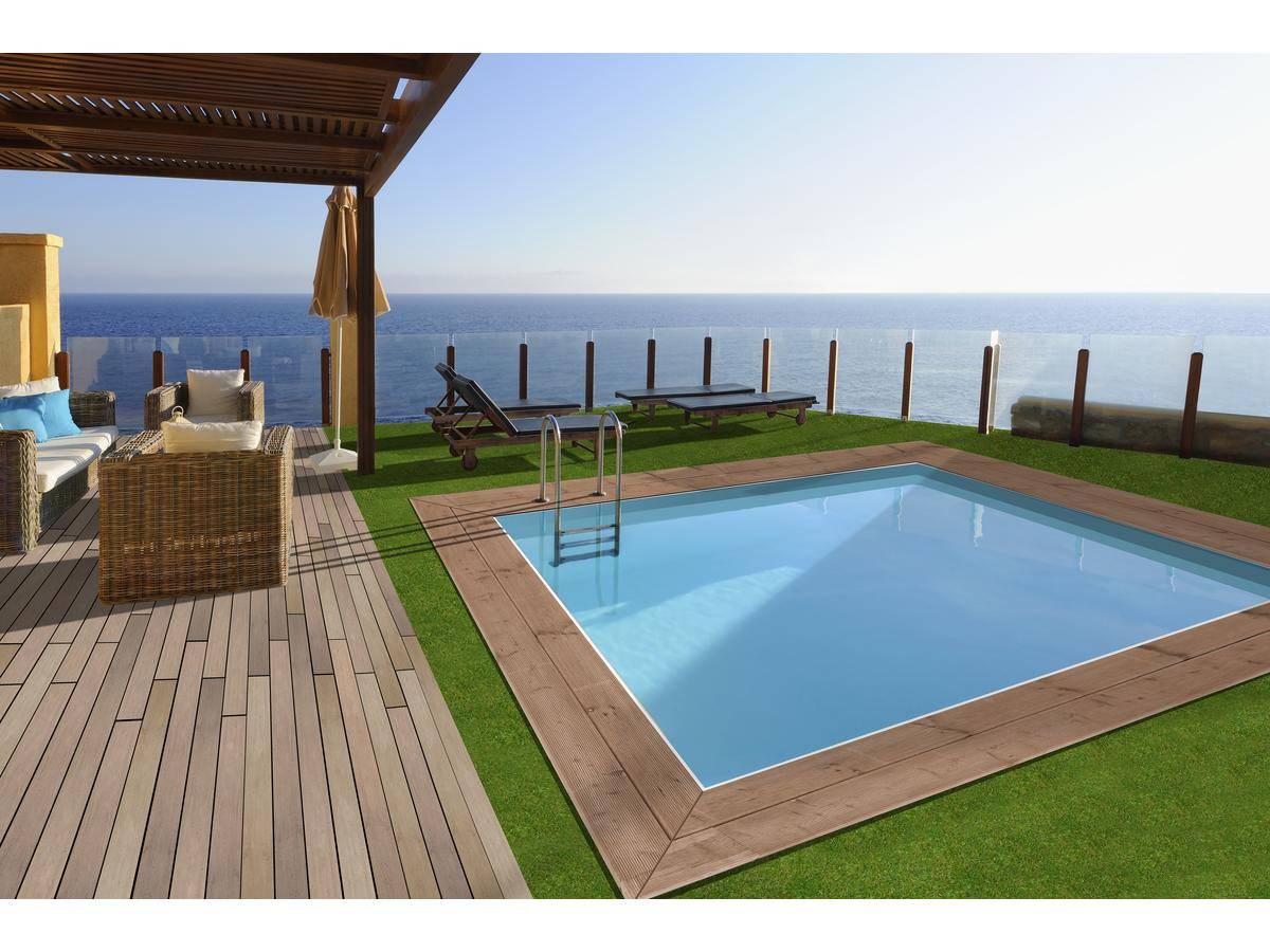 Habitat Et Jardin - Piscine Bois Rectangle " Caimans 140   " - 4.10 X 3.00 X 1.39 M -habitat Et Jardin - Image 2