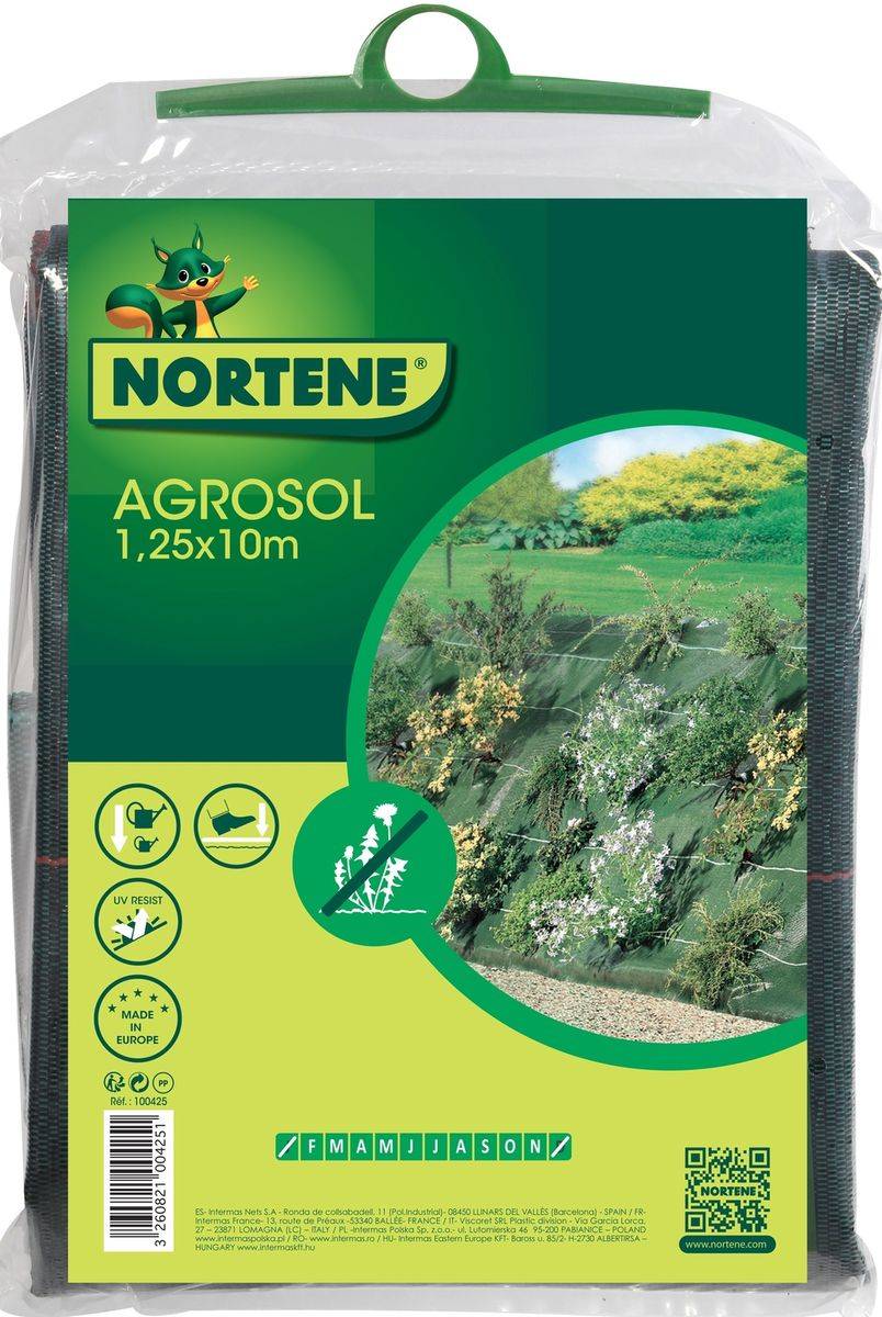 Nortène - Toile de paillage tissée spécial paysages "Agrosol" 1,25 x 10 m Nortene - Imagen 4