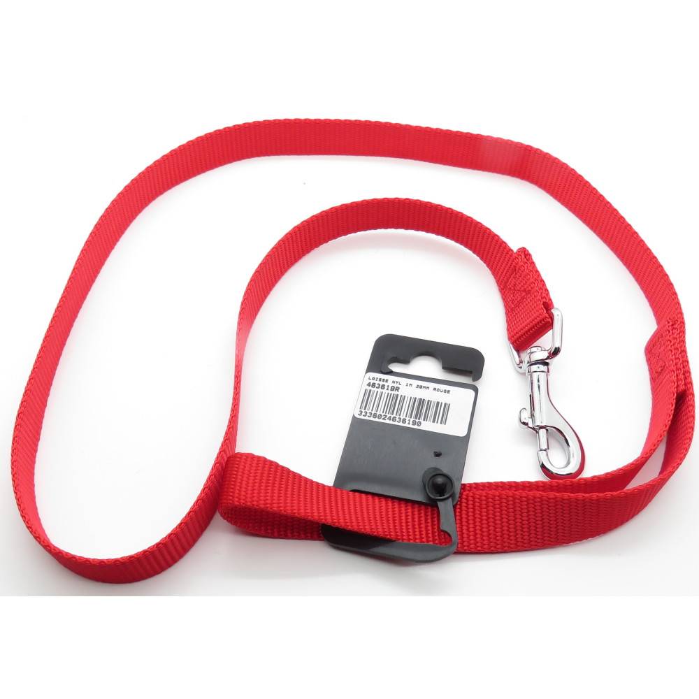 Zolux - Laisse nylon 1 m x 20 mm rouge pour chien. - Image 4
