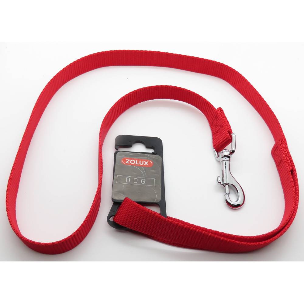 Zolux - Laisse nylon 1 m x 20 mm rouge pour chien. - Image 3
