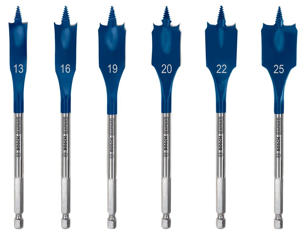 Bosch - Trousse de 6 mèches plates SelfCut Speed 13 - 25 mm - BOSCH EXPERT - 2608900333 - Imagen 1