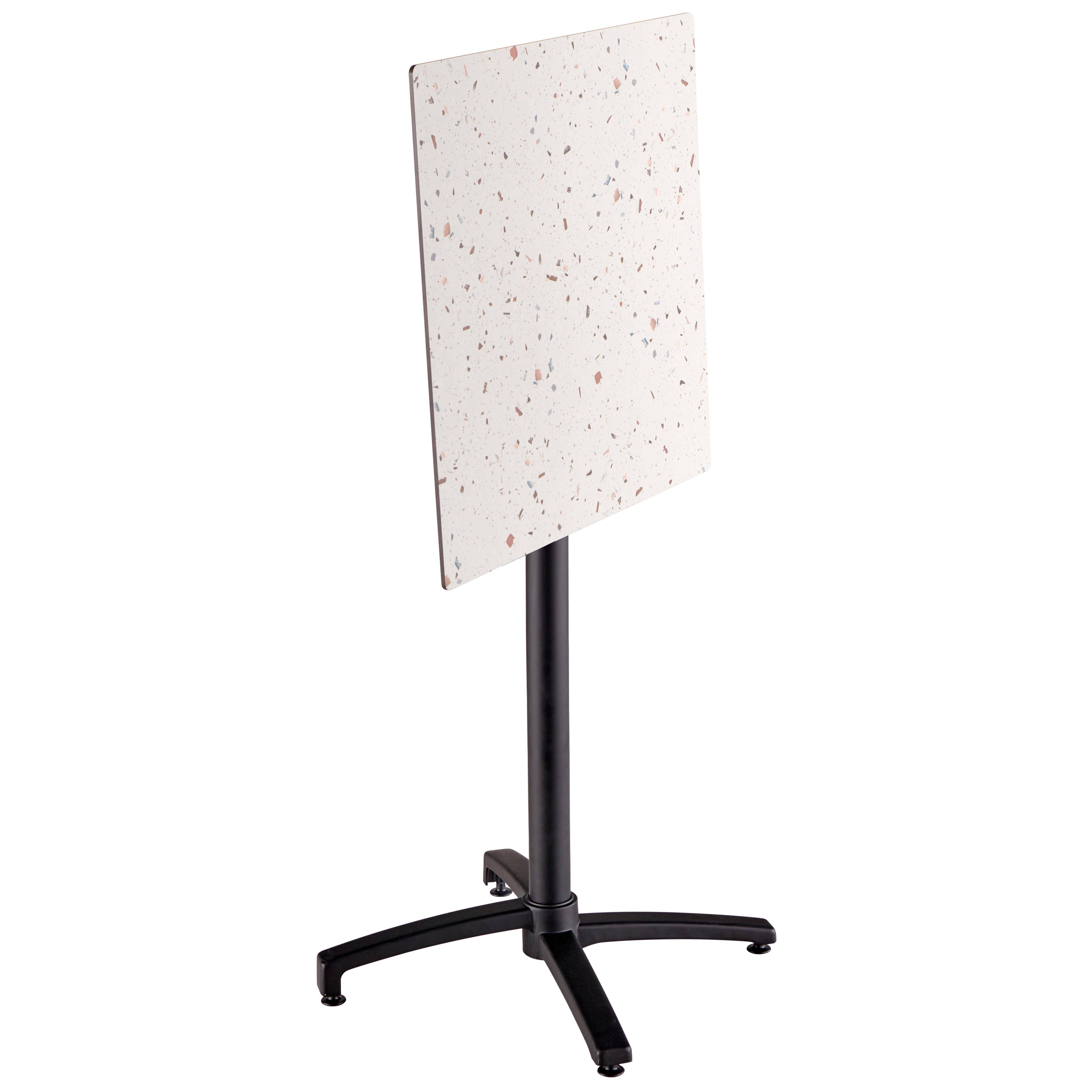 Oviala - Table haute de terrasse 60x60 cm inclinable stratifié terazzo Opéra - Oviala - Imagen 2