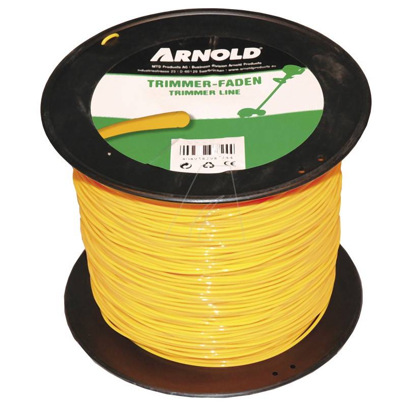 Arnold - Fil de coupe-bordure rond en nylon 3,0 mm × 156 m Arnold