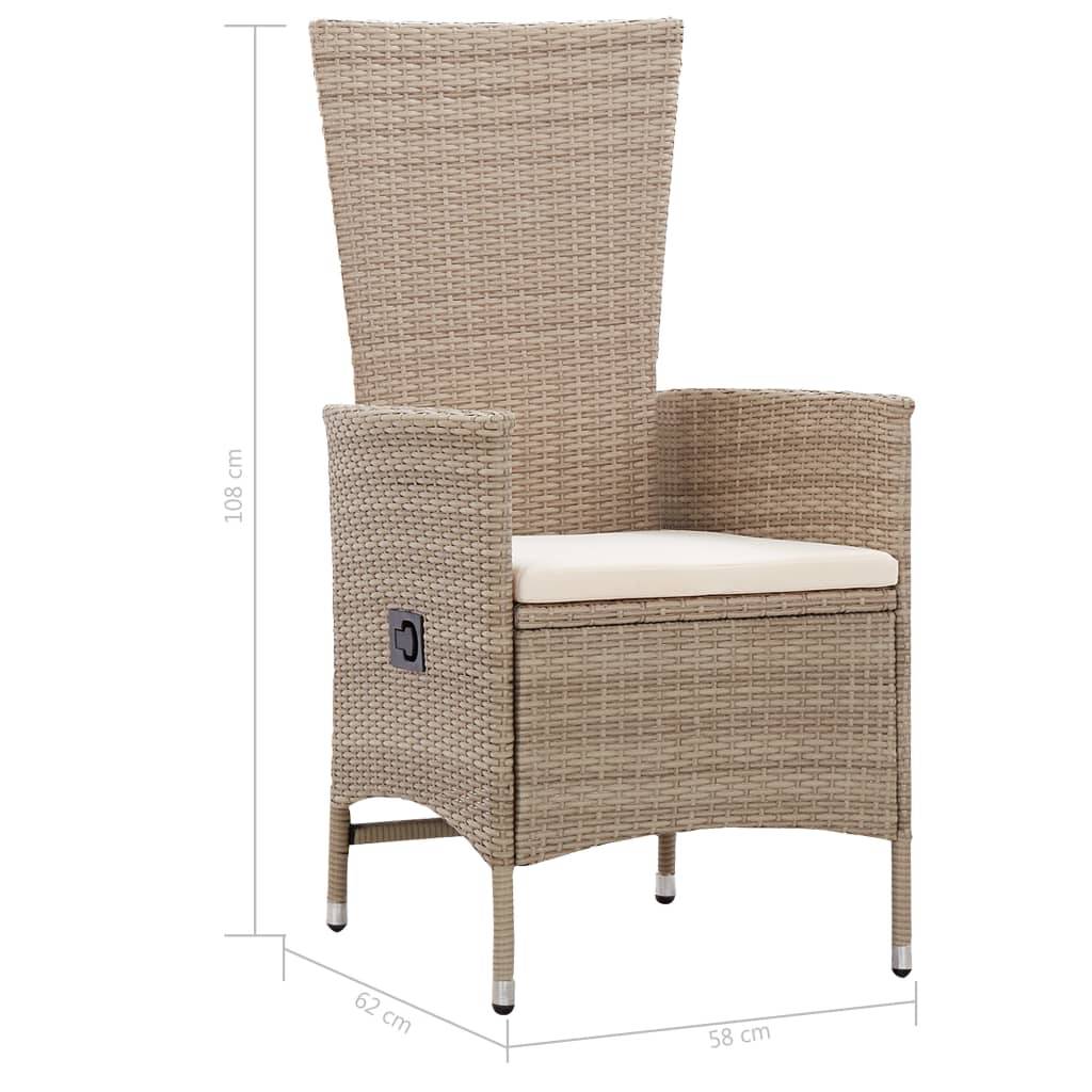 Vidaxl - Ensemble à manger d'extérieur et coussins 9 pcs résine tressée vidaXL 46048 - Imagen 3