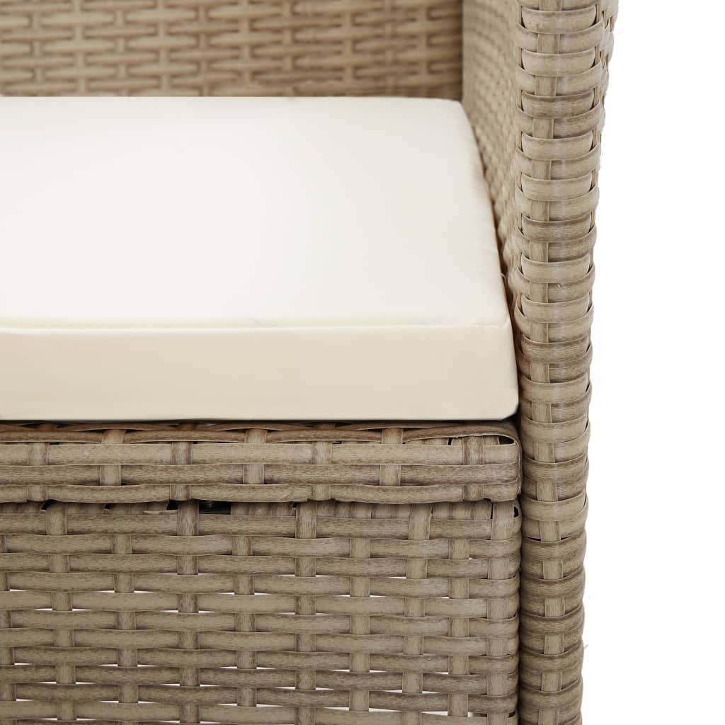 Vidaxl - Ensemble à manger d'extérieur et coussins 9 pcs résine tressée vidaXL 46048 - Imagen 5