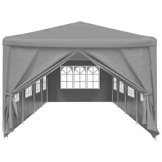 ComfortXL - Tente de réception PE acier événements extérieurs imperméable pliable 1200x300cm gris - ComfortXL Outdoor Living - Image 2
