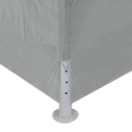 ComfortXL - Tente de réception PE acier événements extérieurs imperméable pliable 1200x300cm gris - ComfortXL Outdoor Living - Image 6