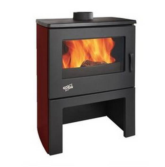 Poêle à bois 8.5kw noir/carmin 362113CARMIN Godin - Imagen 3
