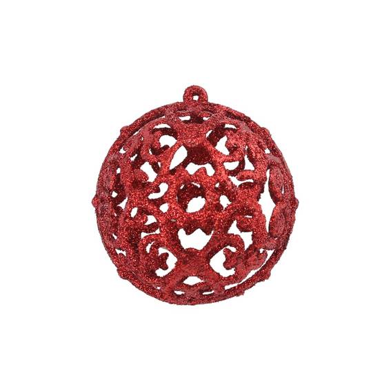 Ensemble de boules de Noël - Ornements de Noël - décorations de Noël 100 pcs 3/4/6 cm Rouge - Image 3