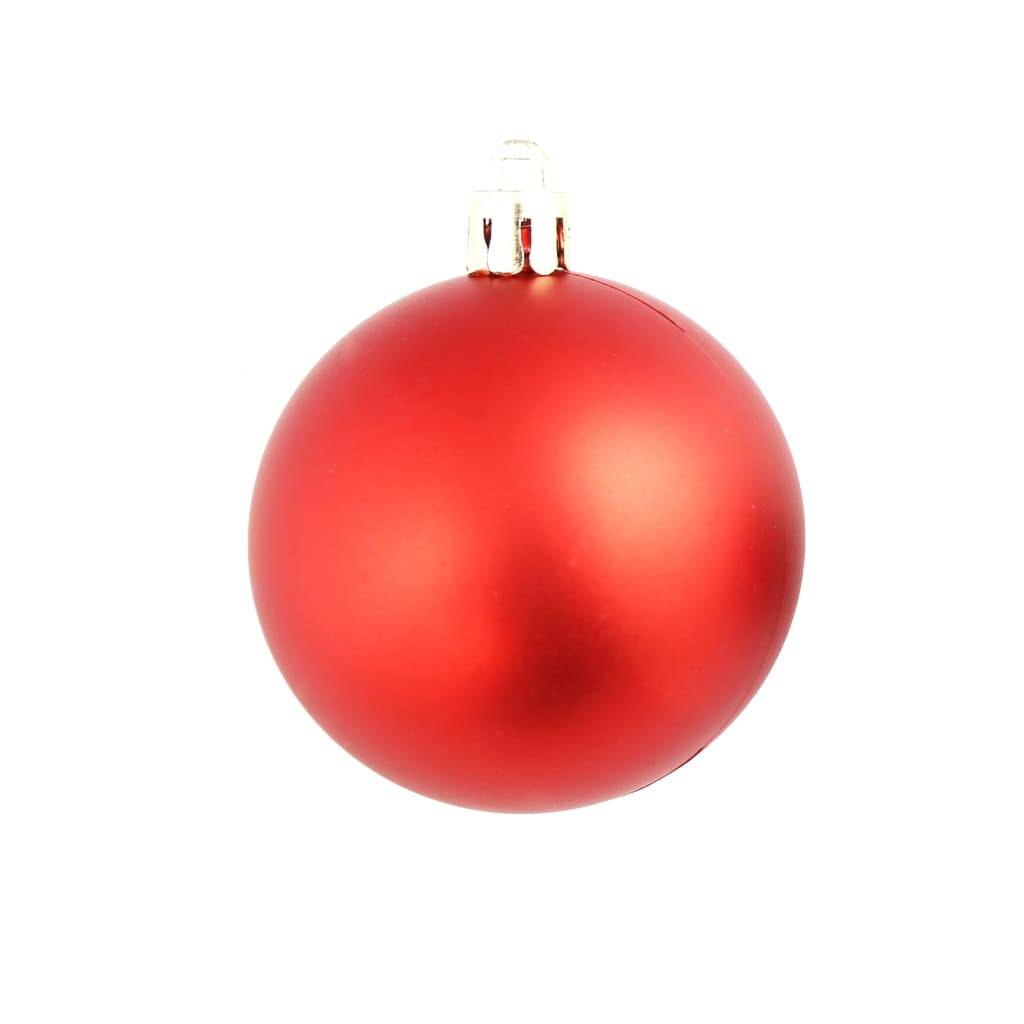 Ensemble de boules de Noël - Ornements de Noël - décorations de Noël 100 pcs 3/4/6 cm Rouge - Image 5