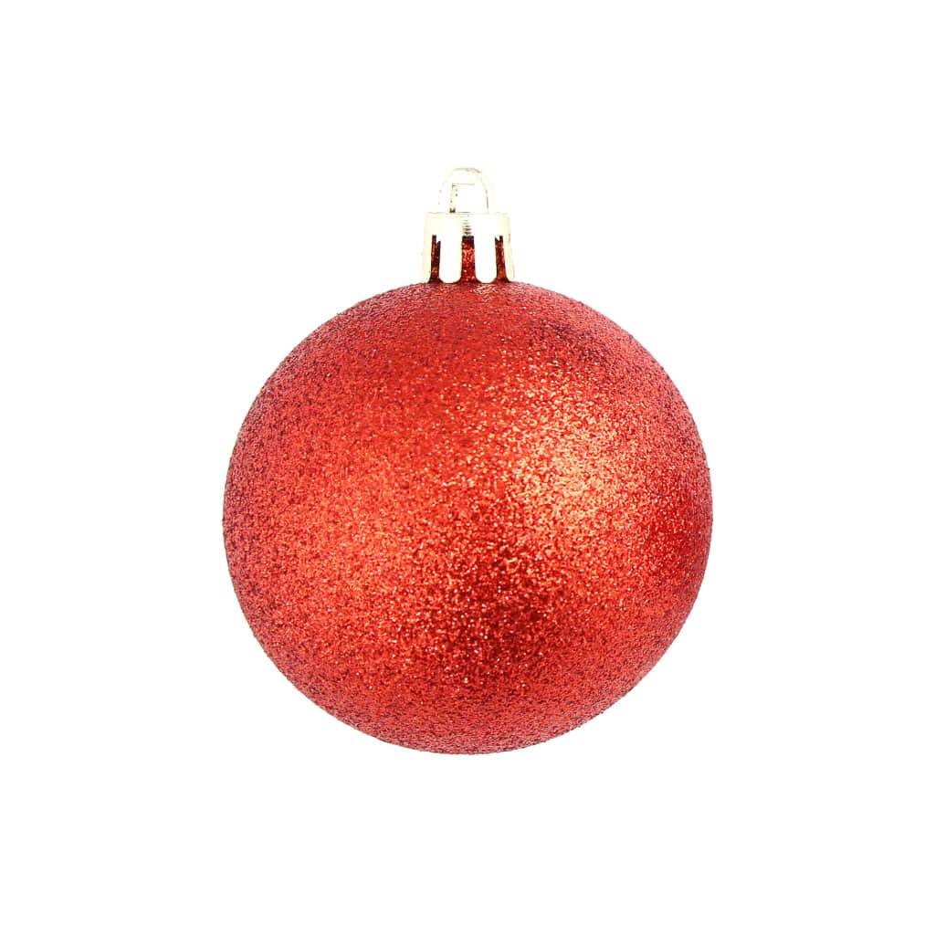 Ensemble de boules de Noël - Ornements de Noël - décorations de Noël 100 pcs 3/4/6 cm Rouge - Image 9