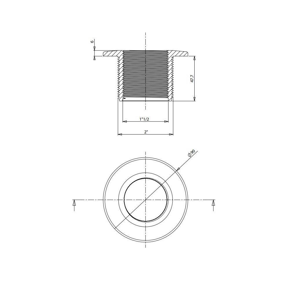 Prise balai piscine liner 1" 1/2 - 62991 weltico - Imagen 3