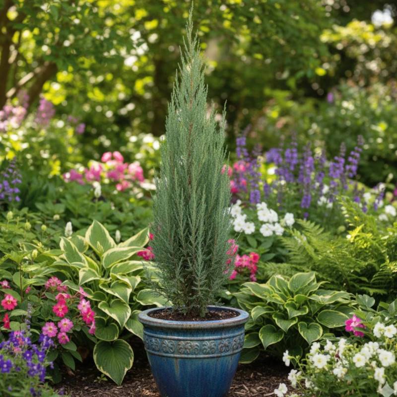 Genévrier des Rocheuses Blue Arrow, Juniperus - Pot de 7,5L - 60/80 cm - Imagen 4