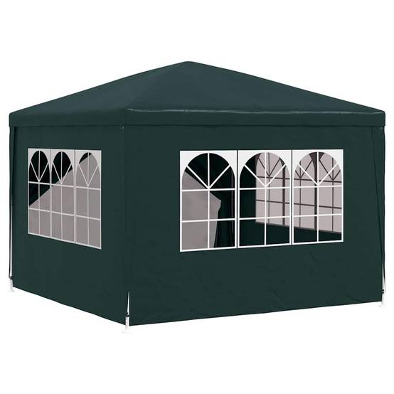 Tonnelle de Fête 3x3m Acier et PE avec Parois à Fenêtres pour Extérieur Vert – ComfortXL Outdoor Living - Image 6