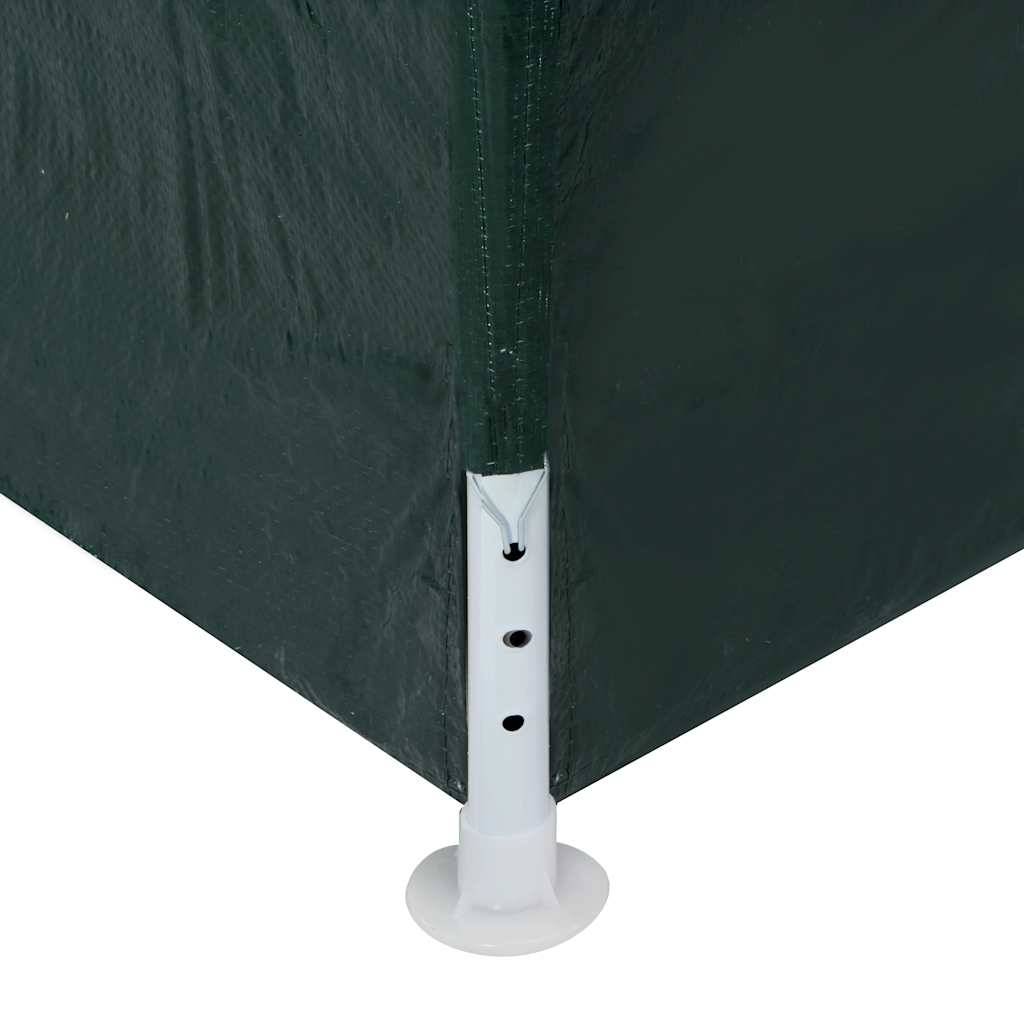 Tonnelle de Fête 3x3m Acier et PE avec Parois à Fenêtres pour Extérieur Vert – ComfortXL Outdoor Living - Image 8