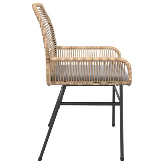 Chaise bois composite 2 places rotin marron 57 x 60 x 86 cm - Prolenta premium p393.8 - Image 6