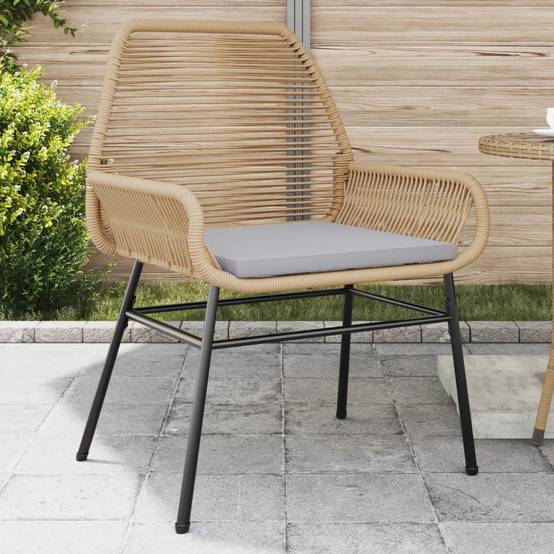 Chaise bois composite 2 places rotin marron 57 x 60 x 86 cm - Prolenta premium p393.8 - Image 2
