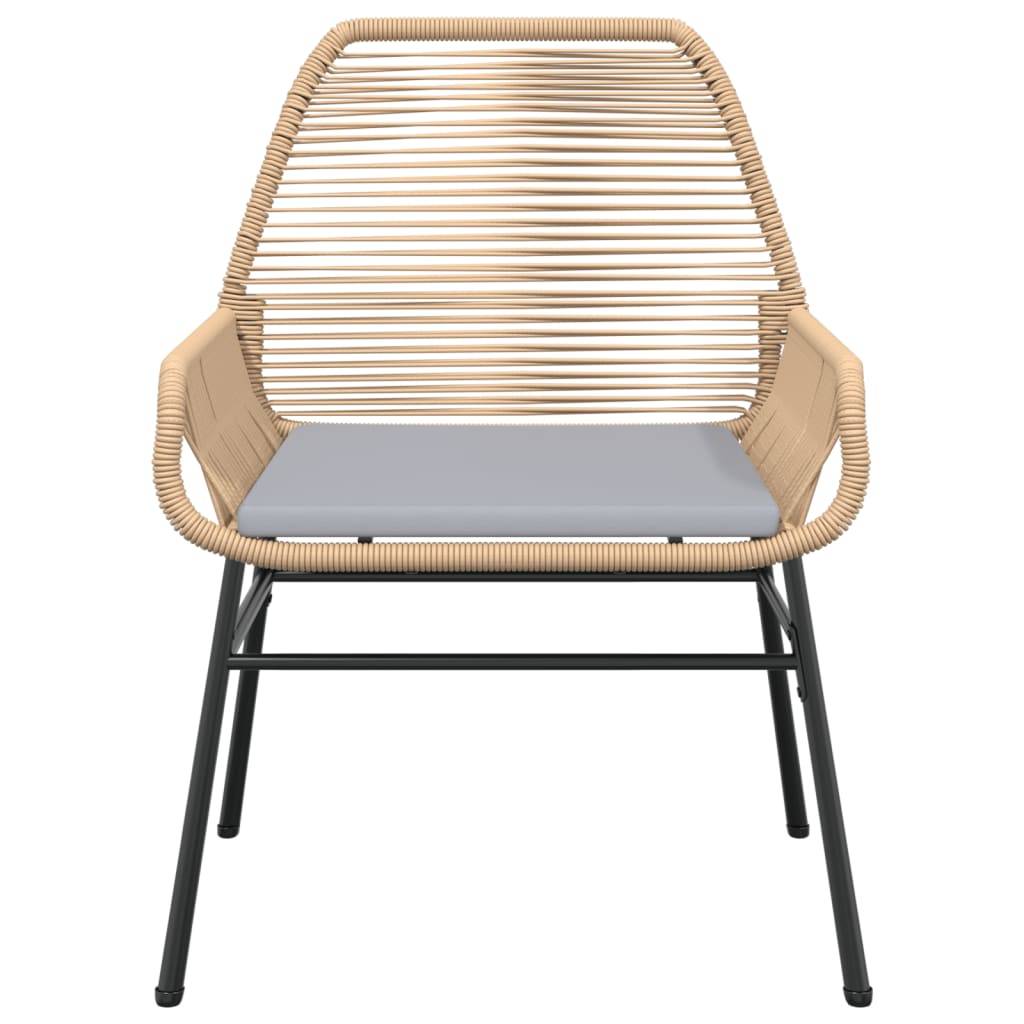 Chaise bois composite 2 places rotin marron  57 x 60 x 86 cm  - Prolenta premium  p393.8 - Image 5