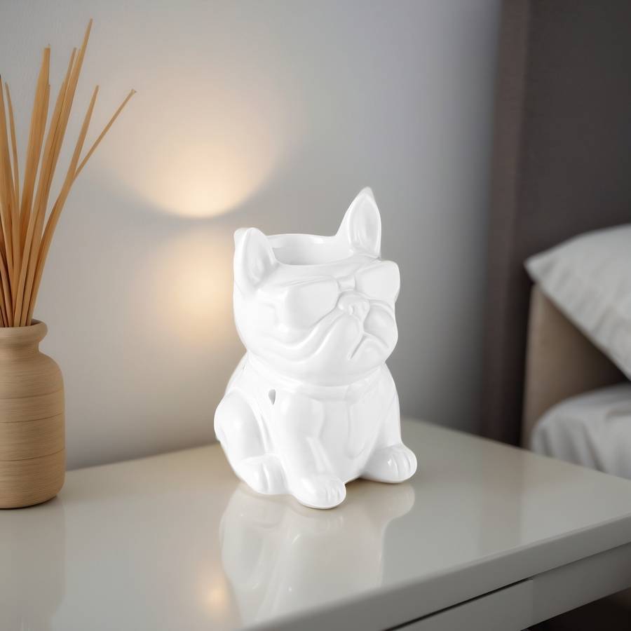 Brûle-Parfum Céramy Éléphant blanc - Objet artisanal -Brûleur Fondant parfumé - Figurine Éléphant - 45 ml - H 13cm – Zen'Arôme - Image 8