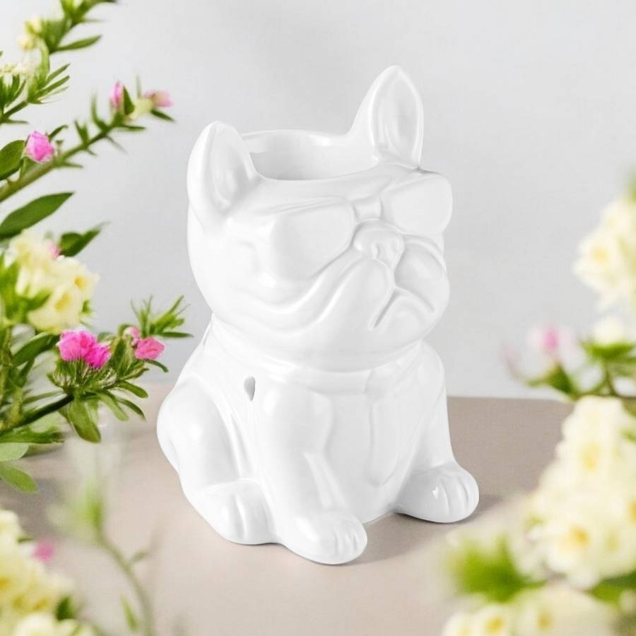 Brûle-Parfum Céramy Éléphant blanc - Objet artisanal -Brûleur Fondant parfumé - Figurine Éléphant - 45 ml - H 13cm – Zen'Arôme - Image 1