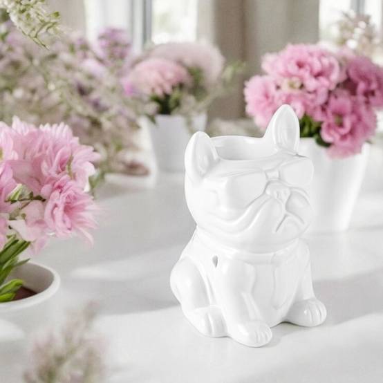 Brûle-Parfum Céramy Éléphant blanc - Objet artisanal -Brûleur Fondant parfumé - Figurine Éléphant - 45 ml - H 13cm – Zen'Arôme - Image 6