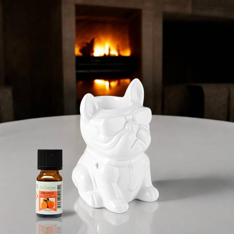 Brûle-Parfum Céramy Éléphant blanc - Objet artisanal -Brûleur Fondant parfumé - Figurine Éléphant - 45 ml - H 13cm – Zen'Arôme - Image 2