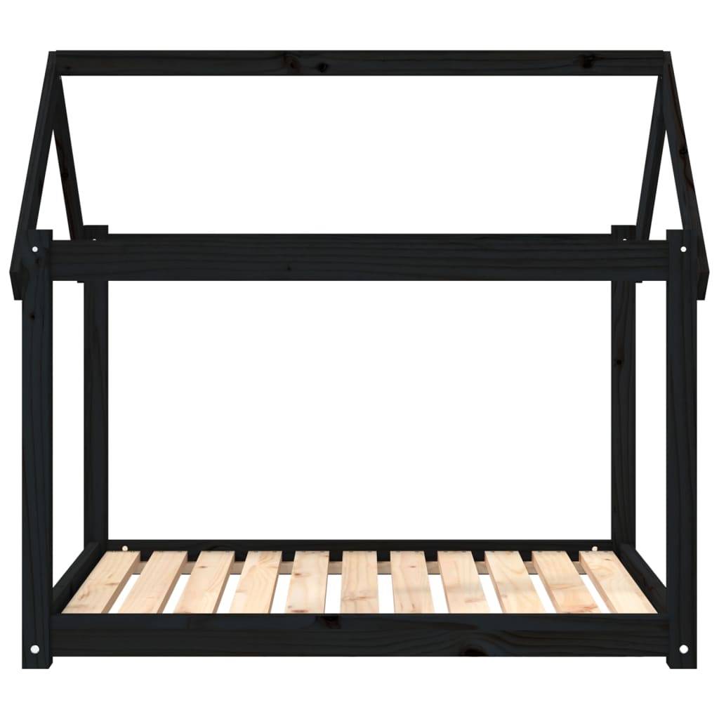 Vidaxl - Lit pour chien Noir 101x70x90 cm Bois de pin solide vidaXL 822216 - Imagen 6