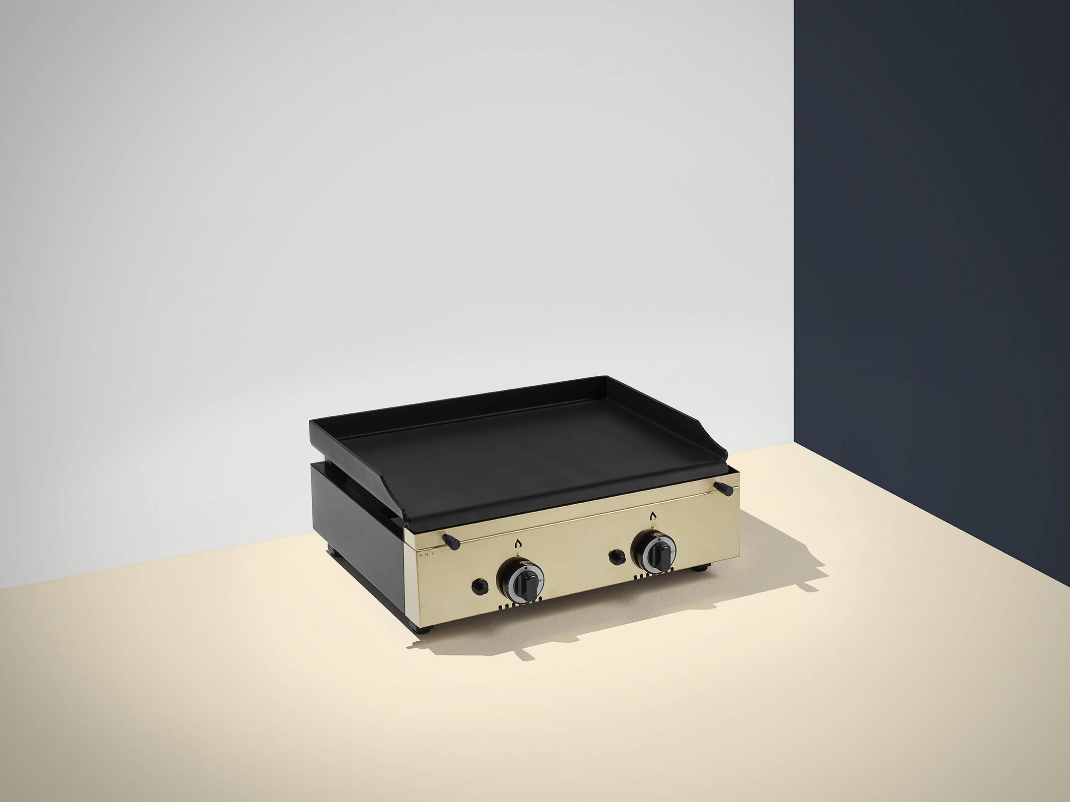 Plancha Gaz Inox 2 brûleurs - Plaque Lisse 10 mm - 600 x 455 mm - By Pinha
