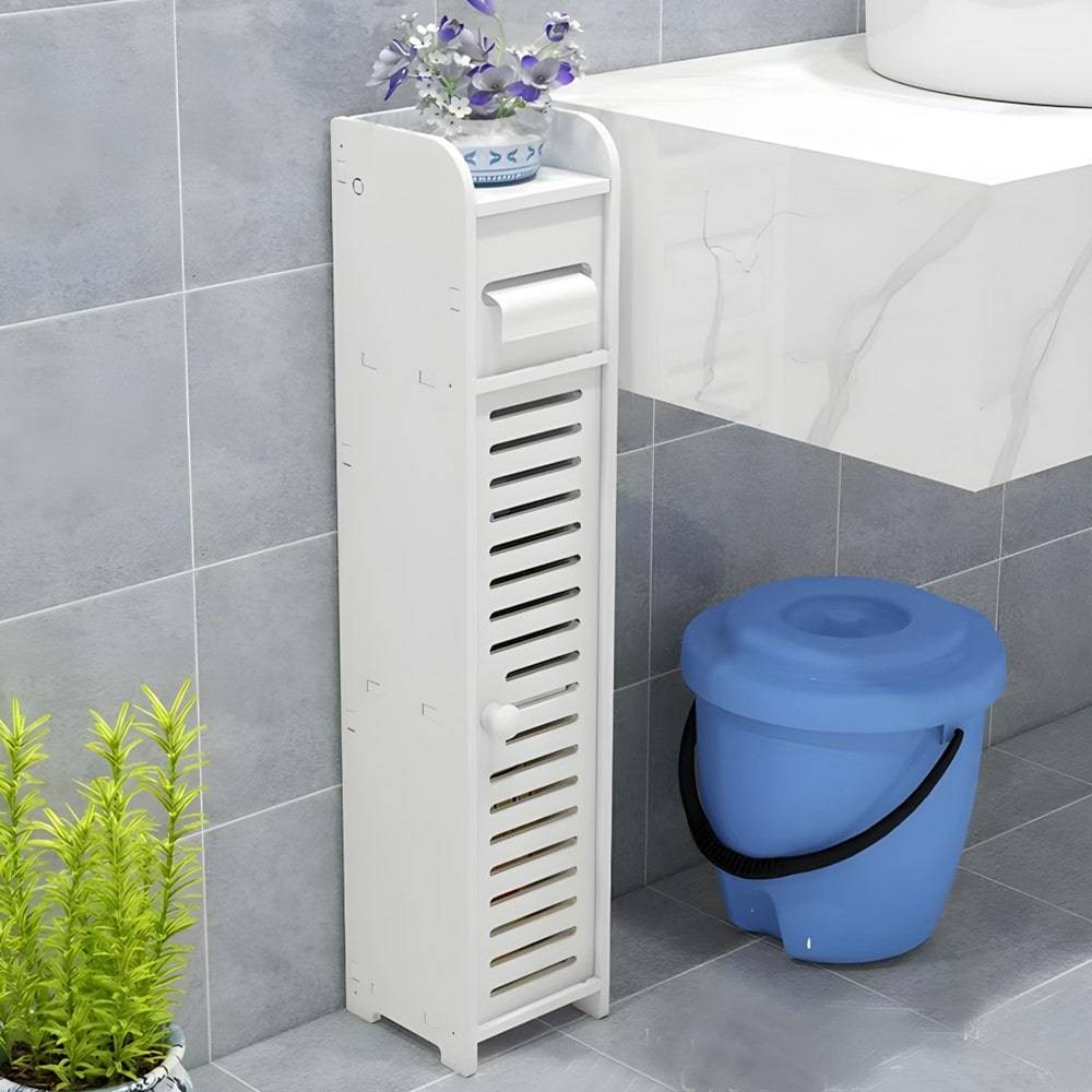 Facilitys - Meuble de rangement avec dérouleur de papier toilette - Imagen 2