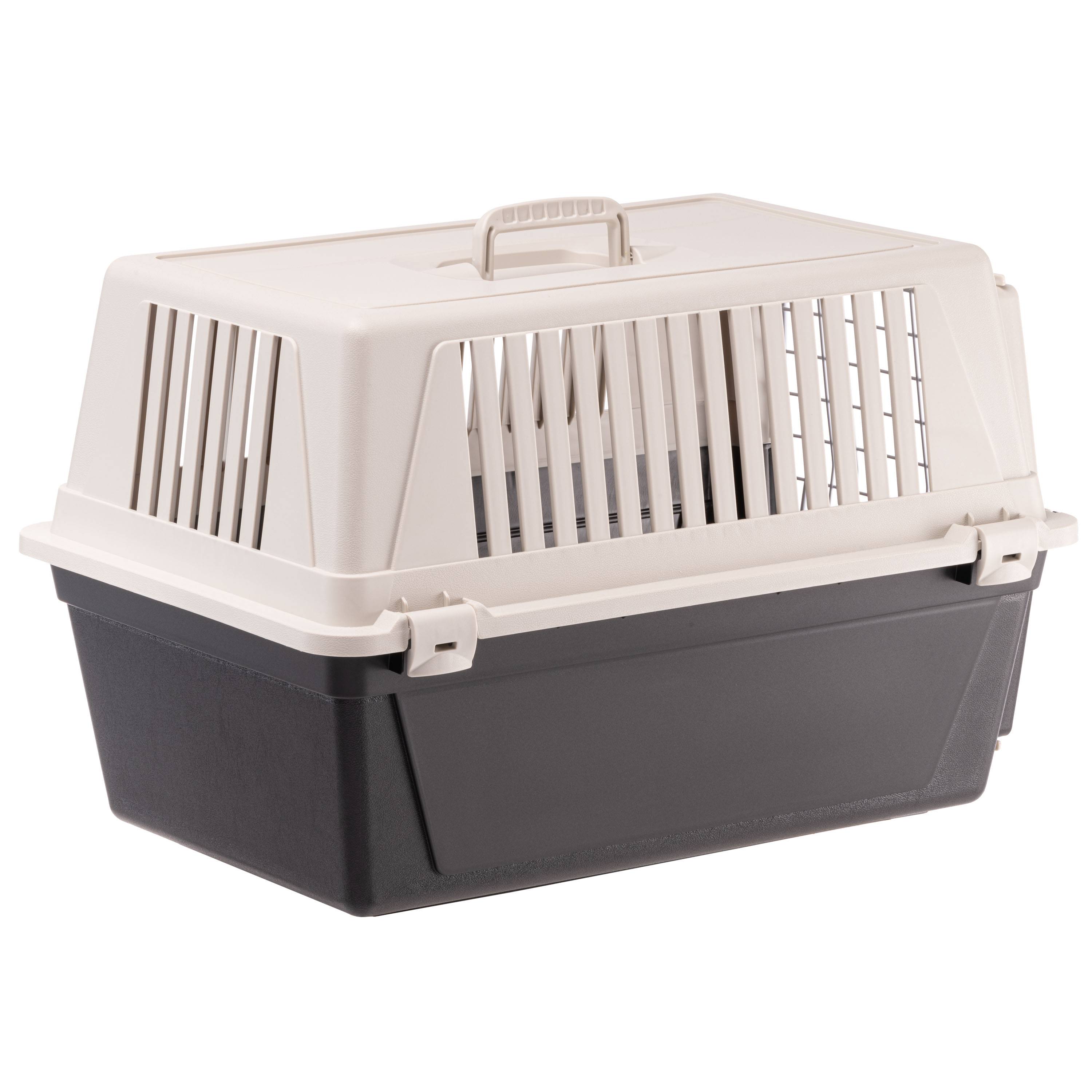 Ferplast - Ferplast Caisse de Transport Chat, Cage de Transport pour Chiens Petits Moyens et Chats jusqu'à 15 Kg, Porte en Fer Plastifié, Fentes d'aération, 40 x - Imagen 8