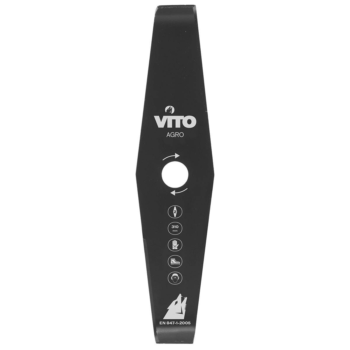 Lame de coupe pour débroussailleuse 2 dents Diam 310mm Alesage 25.4 VITO - Image 1