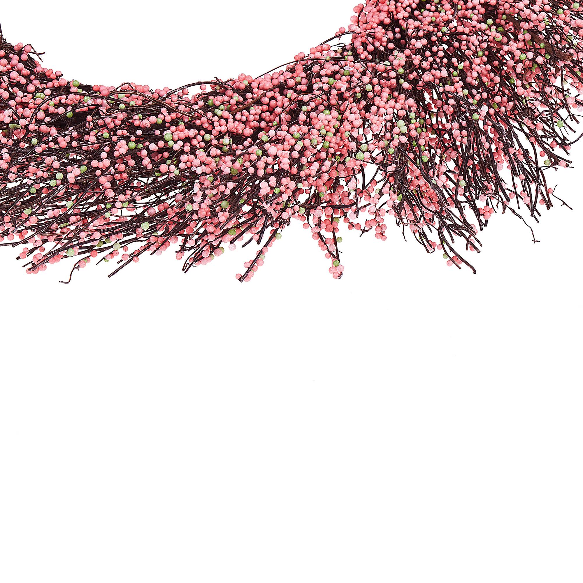 Beliani - Couronne Matière synthétique Rose GALLETAS - 50x6x50- Beliani - Image 5