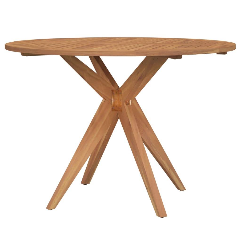 Table de jardin - Table Extérieure - Table De Patio ronde Ø85x75 cm bois d'acacia solide-JU13713 - Image 1