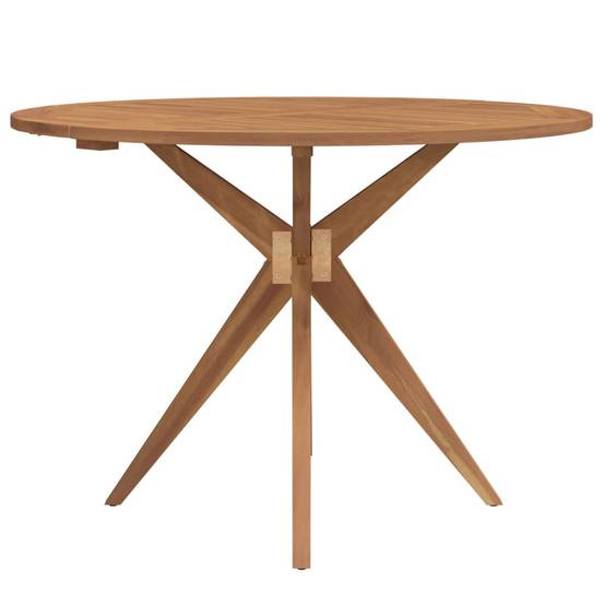 Table de jardin - Table Extérieure - Table De Patio ronde Ø85x75 cm bois d'acacia solide-JU13713 - Image 4