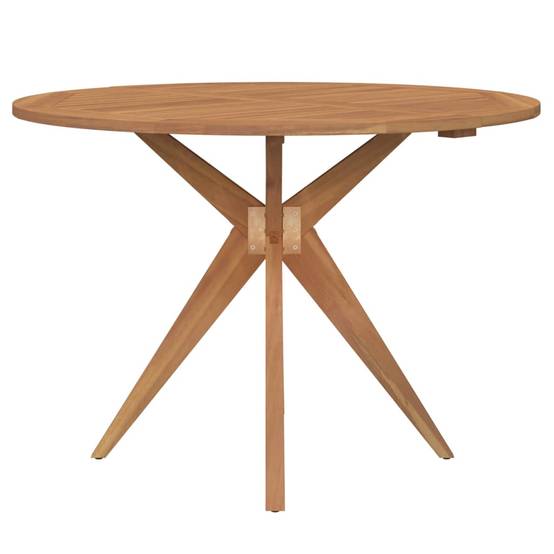 Table de jardin - Table Extérieure - Table De Patio ronde Ø85x75 cm bois d'acacia solide-JU13713 - Image 3