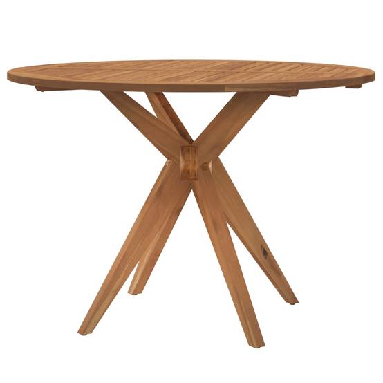 Table de jardin - Table Extérieure - Table De Patio ronde Ø85x75 cm bois d'acacia solide-JU13713 - Image 5