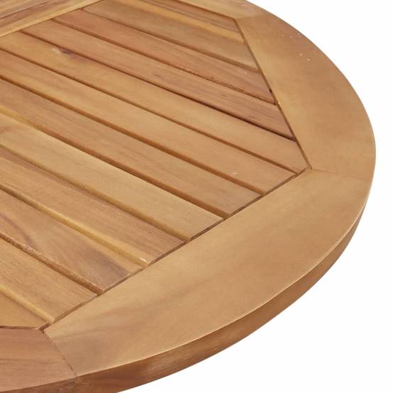 Table de jardin - Table Extérieure - Table De Patio ronde Ø85x75 cm bois d'acacia solide-JU13713 - Image 7