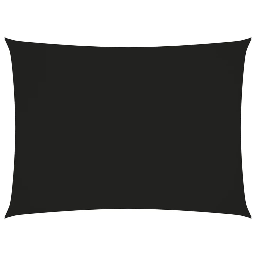 Helloshop26 - Voile toile d'ombrage parasol tissu oxford rectangulaire 2,5 x 4 m noir - Imagen 1