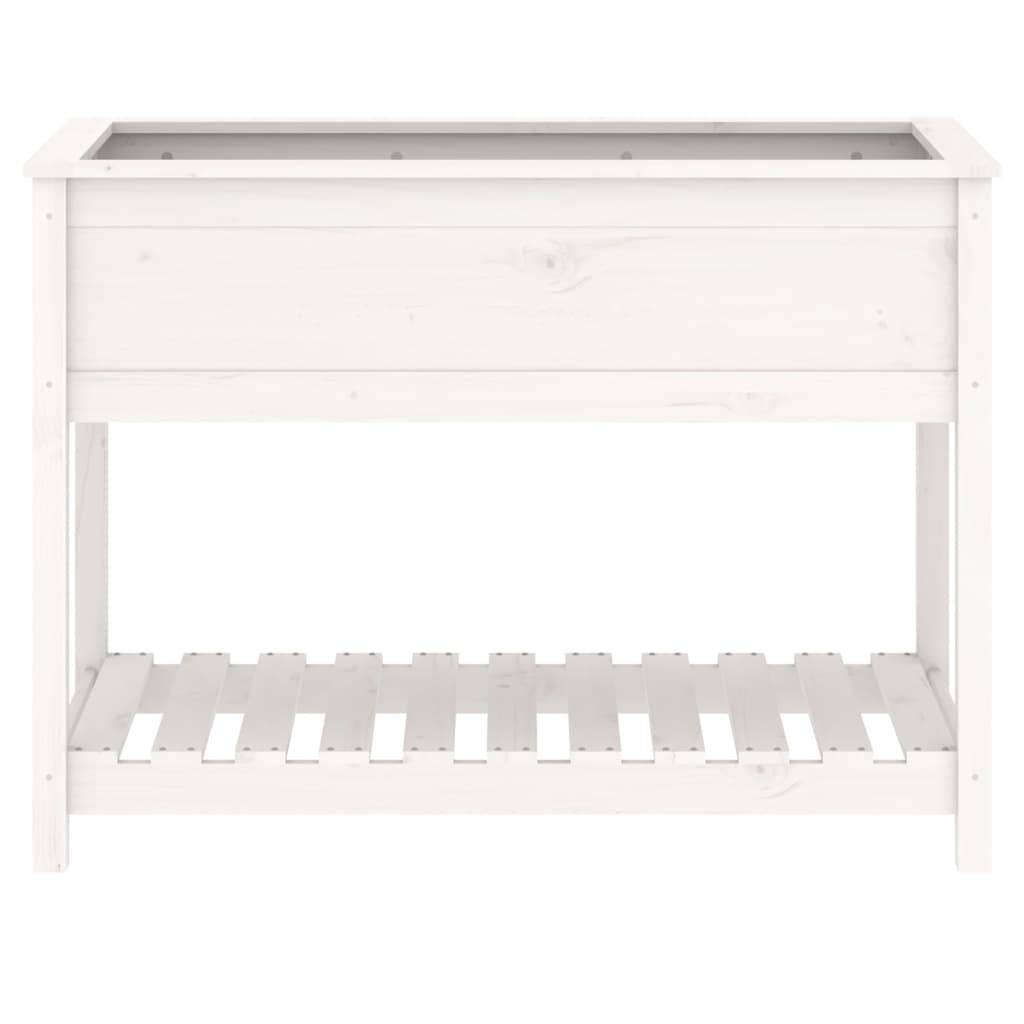 ComfortXL - Très grand carré potager bois avec étagère pour jardin Blanc 111,5cm – ComfortXL Outdoor Living - Image 5