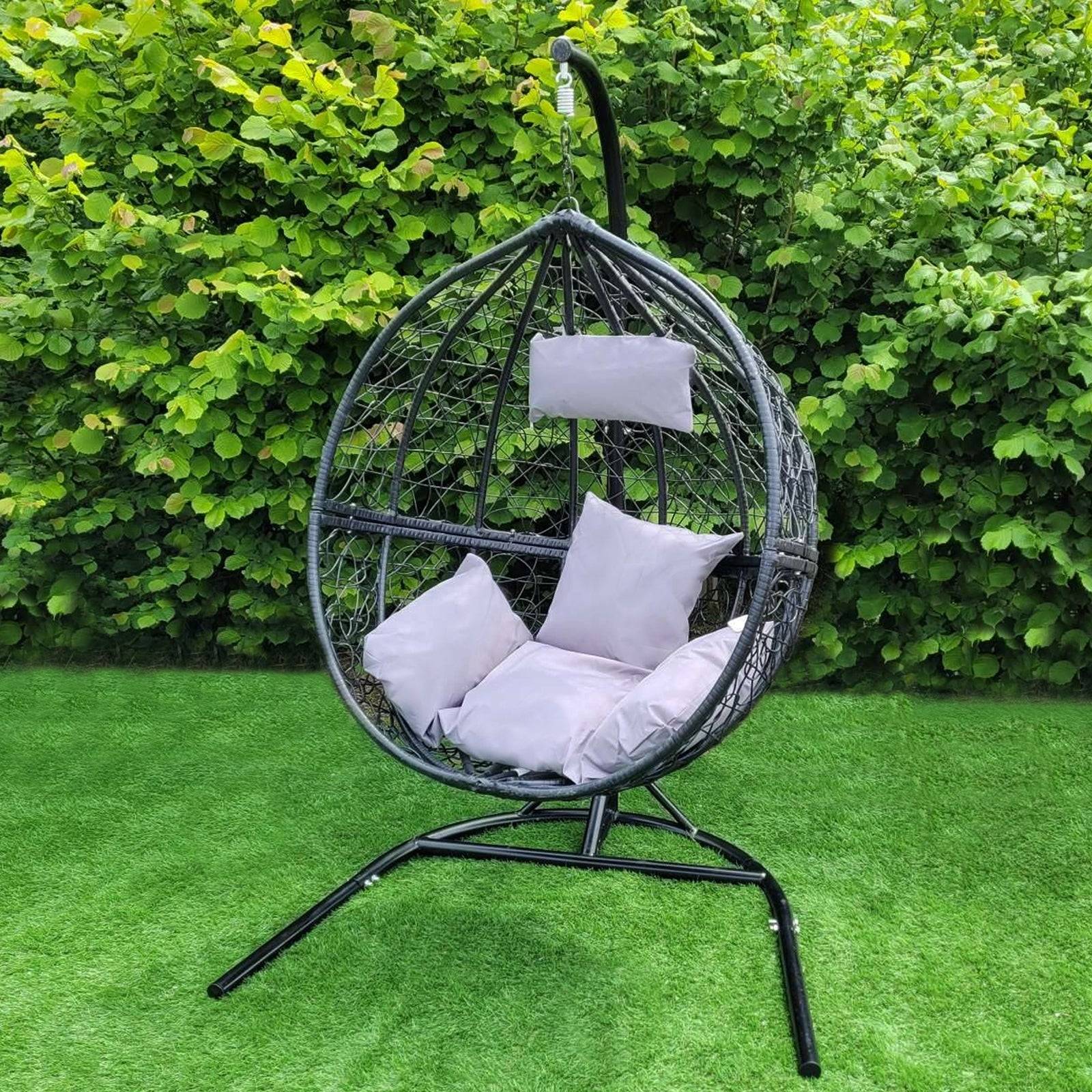 Monstershop - Chaise Suspendue en Rodin Noir - Imagen 4