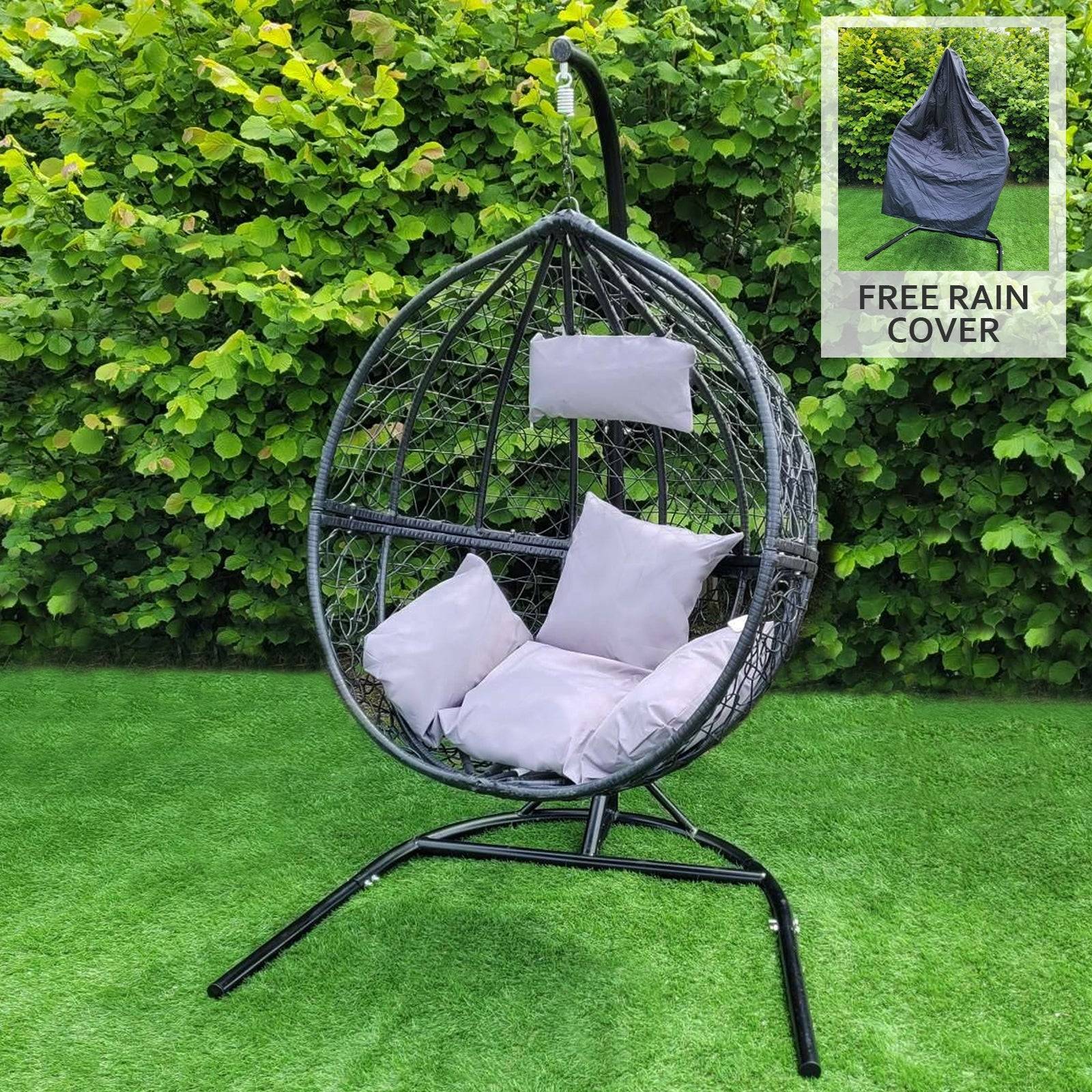 Monstershop - Chaise Suspendue en Rodin Noir - Imagen 1
