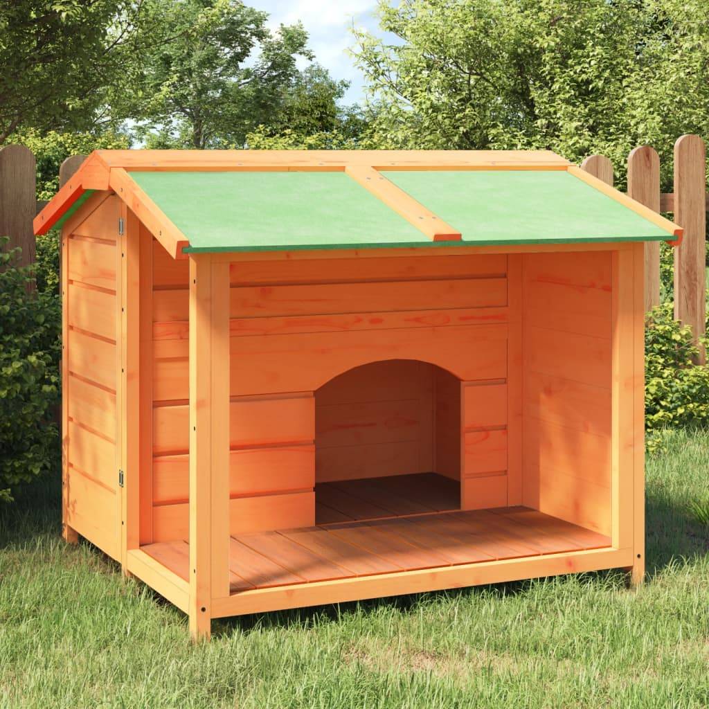 Niche pour chien bois de pin marron 96 x 87 x 80.5 cm - PANGIVO