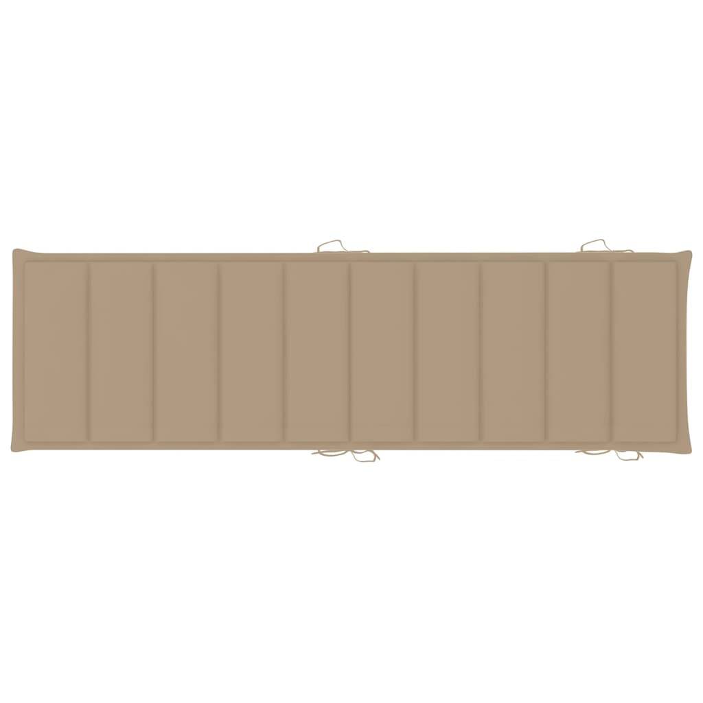 Helloshop26 - Lot de 2 transats chaise longue bain de soleil lit de jardin terrasse meuble d'extérieur avec table et coussins acacia solide - Imagen 9