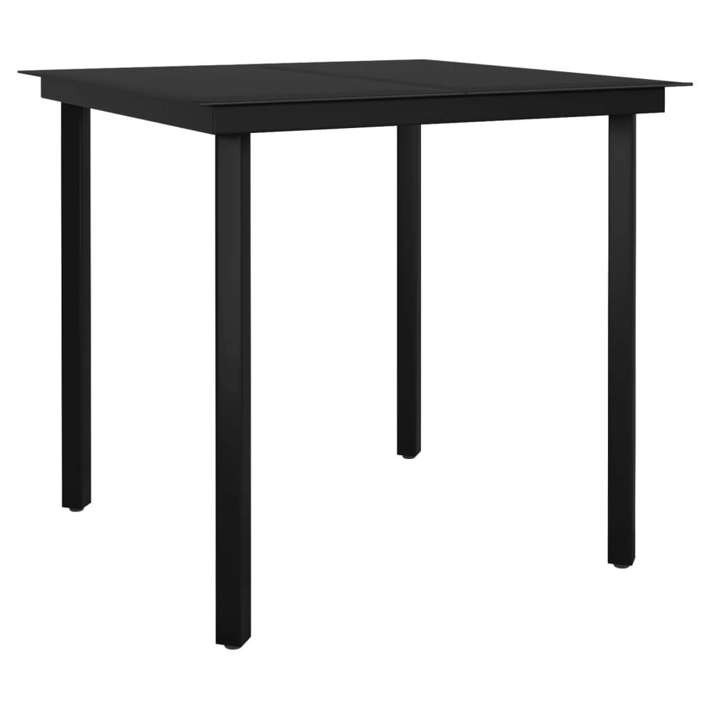 Ensemble Repas de Jardin 2P Rotin PVC avec Coussins Noir – ComfortXL Outdoor Living - Image 6