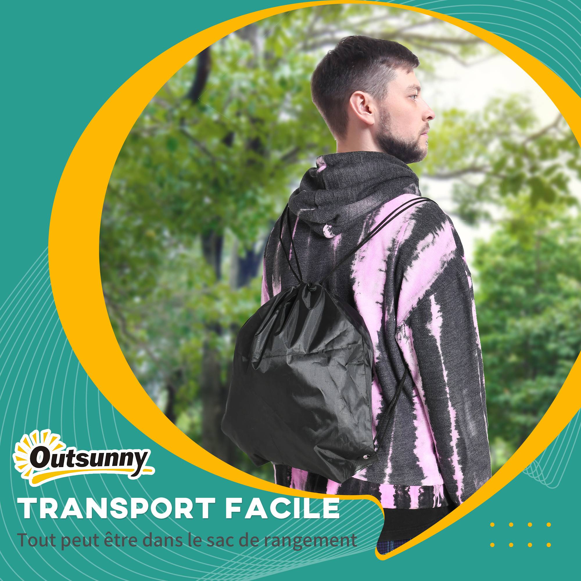 Parcours d'obstacles ninja pour enfants 30 accessoires et sac de transport 10 m de slackline bleu noir rouge - Image 10