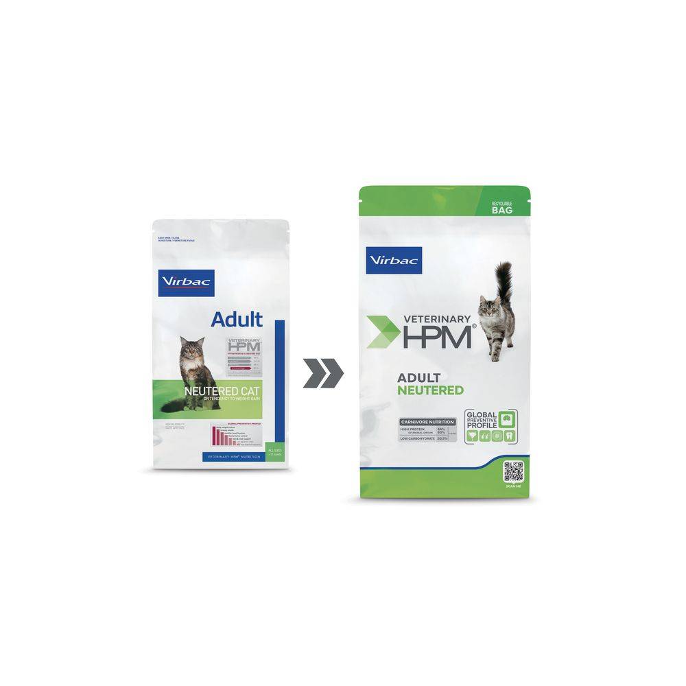 Virbac Veterinary HPM Neutered Chat – Chat stérilisé adulte 1,5 kg - Imagen 3